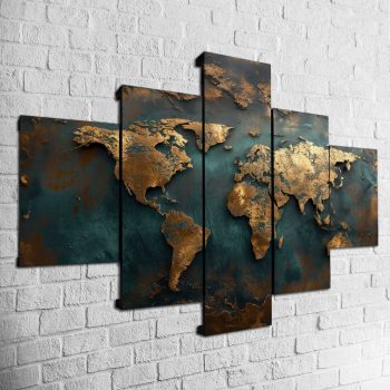 Cuadro Mapa Mundi MOD002
