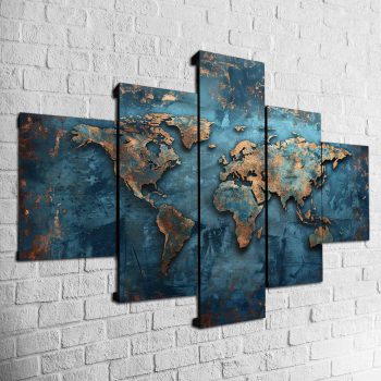 Cuadro Mapa Mundi MOD003