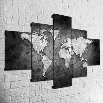 Cuadro Mapa Mundi MOD005