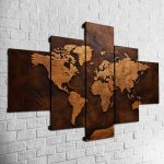 Cuadro Mapa Mundi MOD006