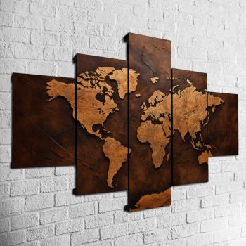 Cuadro Mapa Mundi MOD006