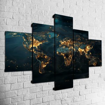 Cuadro Mapa Mundi MOD011